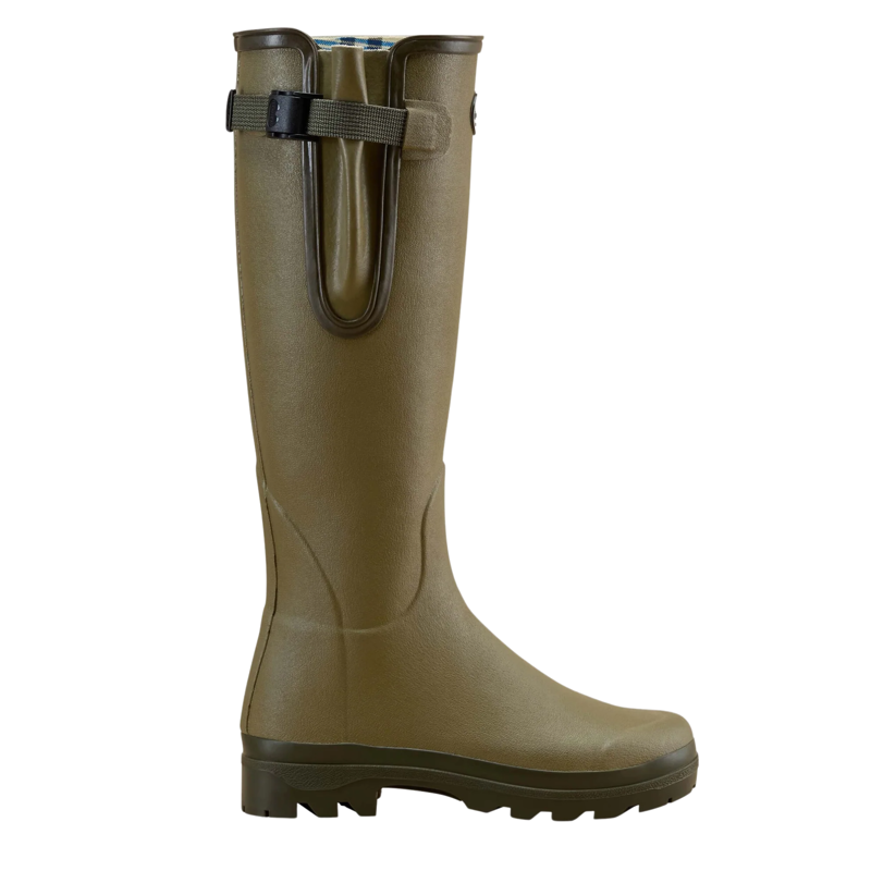 Le Chameau Vierzon Women's Jersey Lined Wellington Boot in Vert Vierzon-1